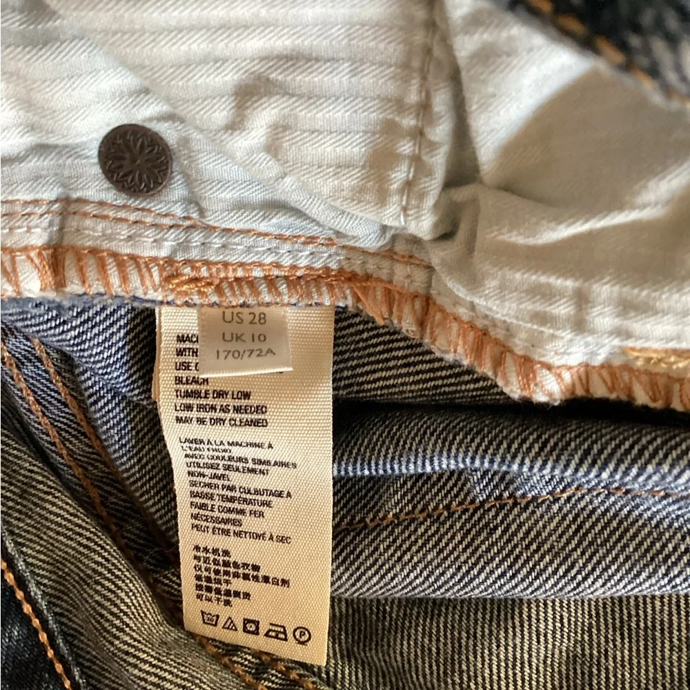 Free People Denim Distressed Women Shorts 28 - Picture 6 of 7